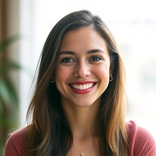 Foto de perfil de Mariana Souza, com um sorriso amigável.