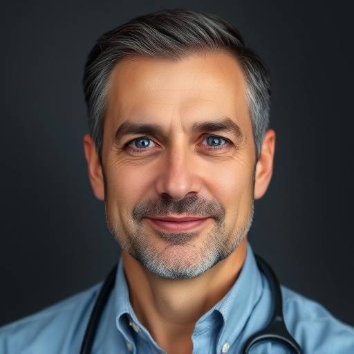 Foto de perfil do Dr. Roberto Silva, olhando para a câmera.